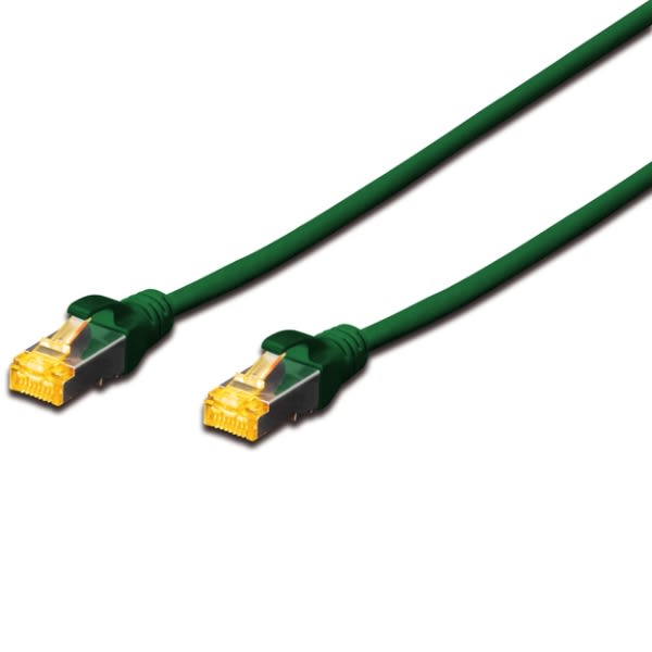 assmann - CAT 6A S-FTP Patchkabel, LSOH, Cu, AWG 26/7, lengte 5m, groen