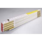 STABILA - Vouwmeter, mm-Verdeling, houten, wit/geel, Stabila, B16 mm, L 2 m