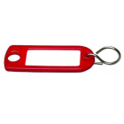 Viro - Porte-clefs, plaque, plastique, rouge, L plaque 54mm, 100 pcs.
