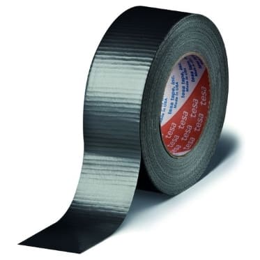 TESA - Kleefband, 4662 Medium Duct Tape (27 mesh), 96mm x 50m, zilvergrijs