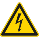 BRADY - Waarschuwingspictogram - Gevaarlijke elektrische spanning