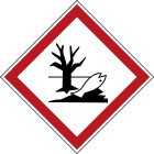BRADY - Symbole SGH (GHS) - Danger pour le milieu aquatique, 4 labels/carte