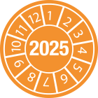 BRADY - DATE INSPECTION LBLS B-500 2025 - DIA 25, 250 labels/pack