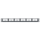 PANDUIT - 24-port patch panel+labels,+ 6 CFFPL4 front removable snap-in faceplates