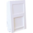 Excel Networking Solutions - 6C Flat Shutter For Keystone Jack - White