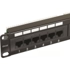 Excel Networking Solutions - CAT 6 Unscreened Patch Panel - 24-port, 1U - Black