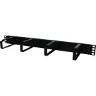 Excel Networking Solutions - Cable Management Bar - 1U - 4 Vertical Metal Hoops - 100mm - Black
