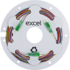Excel Networking Solutions - Fibre Pigtail OS2 9/125 LC/APC 12-colour pack (TIA 598) - 2m