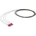 Excel Networking Solutions - Fibre Pigtail OM4 50/125 LC/UPC 12-colour pack (TIA 598) - 2m