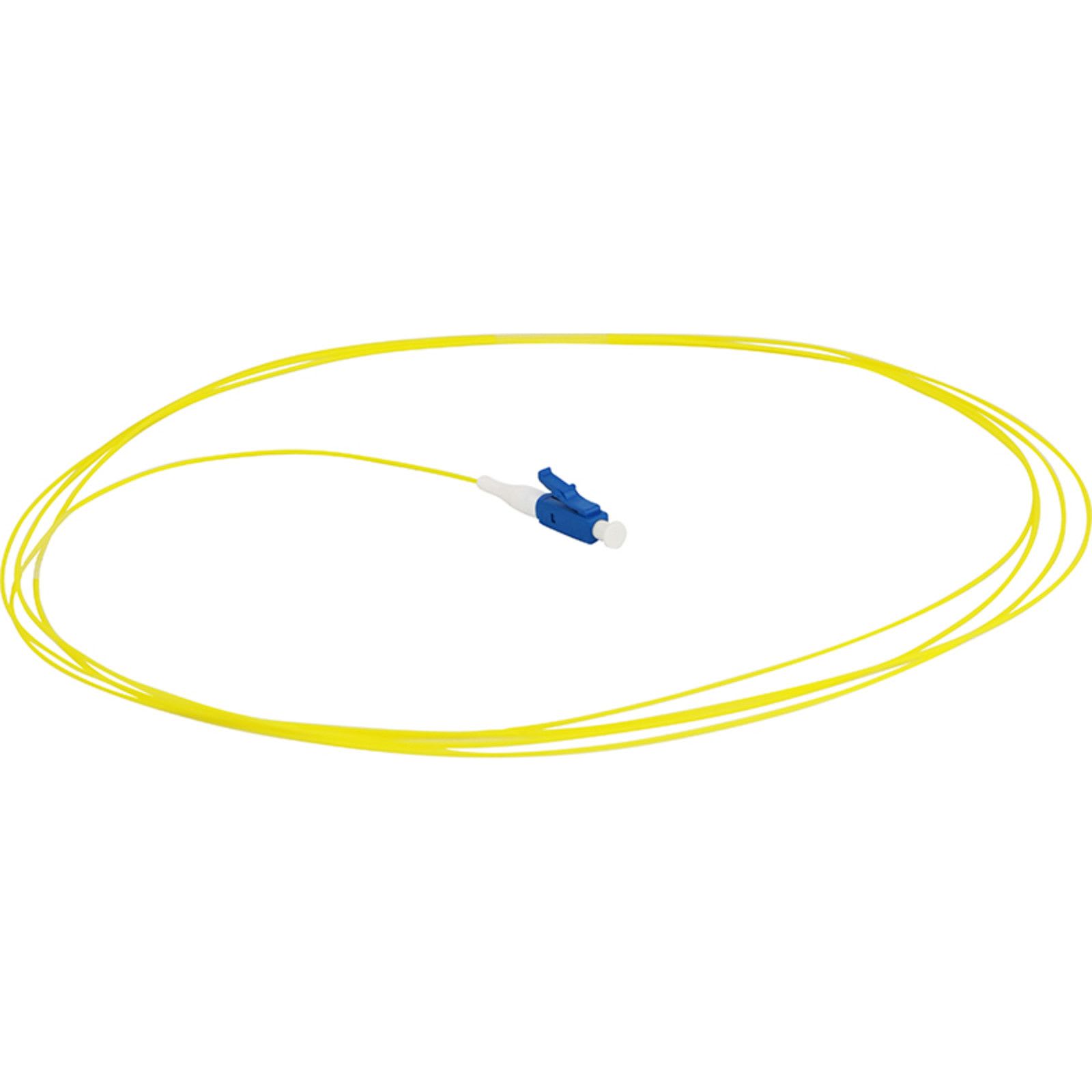 Excel Networking Solutions - Fibre Pigtail OS2 9/125 LC/UPC Yellow 12-pack - 1m