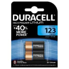 DURACELL - Pile Ultra Lithium - 3V - 123 / DL123A / EL123A / CR123A / CR17345 - 2 pcs.