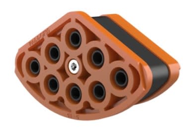 HAUFF - Oranje segement voor 8 kabels diameter 5 - 15 mm