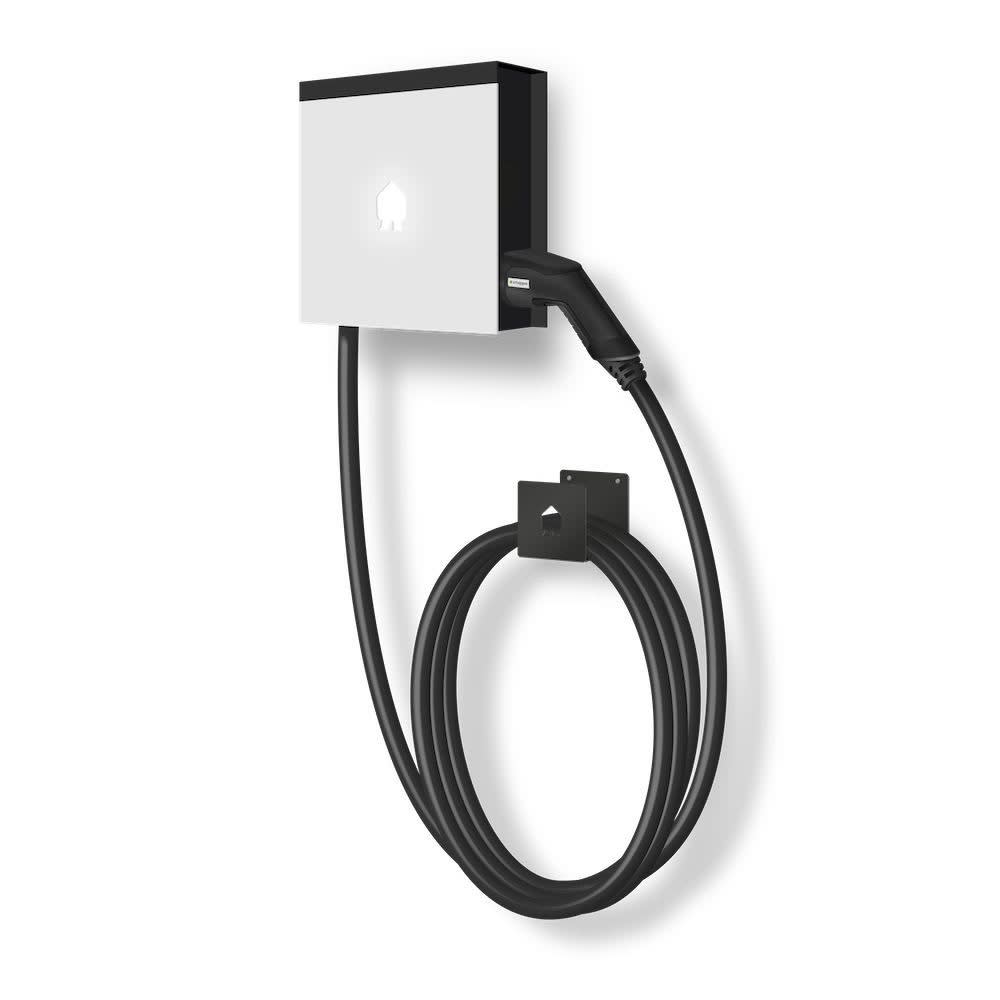 Smappee - EV Wall Business White 3-Phase 22 kW Type 2 cable 8m with cable holder