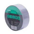 Tradeforce - Duct tape behandelde doek PE hars 50mmx50mx0,19mm zilver