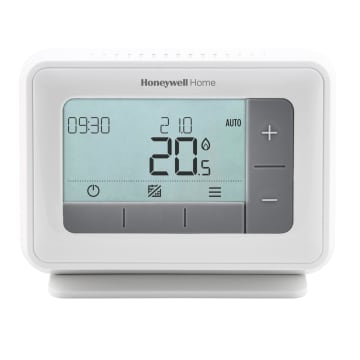 Honeywell - T4R Thermostat digital à horloge sans fil - 7 jours - toute/rien et Opentherm
