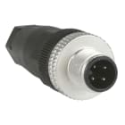 Telemecanique Sensors - connector mannelijk, M12, 4 pinnen, recht - kabelwartel Pg 7