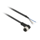 Telemecanique Sensors - connector vrouwelijk, M8, 4 pinnen, haaks, voorbedraad - kabel 5 m