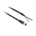 Telemecanique Sensors - connecteur pré-câblé femelle, M12, 4 broches, droit - câble 20 m