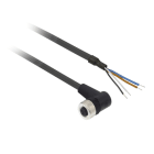 Telemecanique Sensors - connecteur pré-câblé femelle, M12, 4 broches, angle droit - câble 2 m