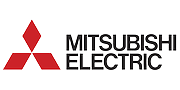 Rood wit logo Mitsubishi Electric