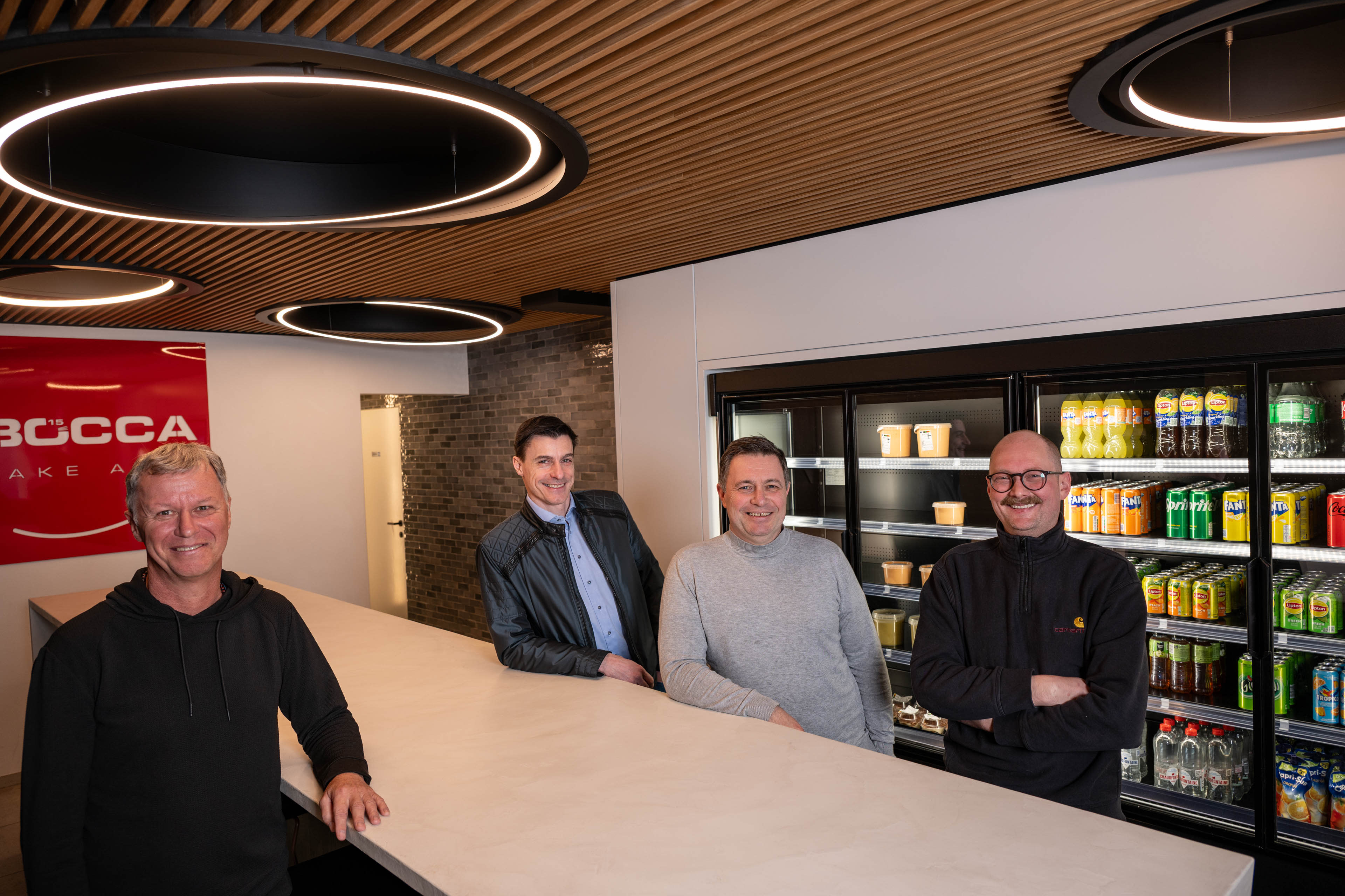 Roland De Vos, Benjamin Vander Bauwede, Frederik Van Everbroeck en Jonathan Dewyspelaere