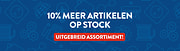 10% meer artikelen op stock