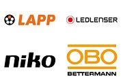 Logo's LAPP, ledlenser, Niko, Obo