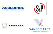 logo's Socomec, S&P, Trilux, Vander Elst