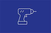 Dienst na verkoop: power tools icon