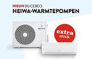 Nieuw bij Cebeo, warmtepompen van Heiwa