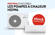 Nieuw bij Cebeo, warmtepompen van Heiwa