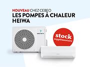 Nouveauté chez Cebeo : les pompes à chaleur Heiwa